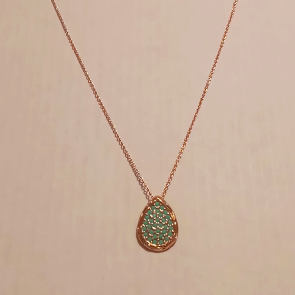 Summer Pave Teardrop Necklace. Avon Studio 1886 Necklace.